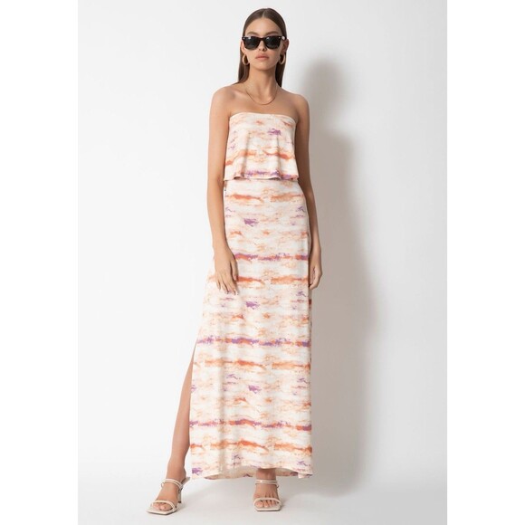 Tart Collections XS Maxi Dress Aeryn Extra Small Nuage Rose (orange/purple) NWT - Picture 1 of 10